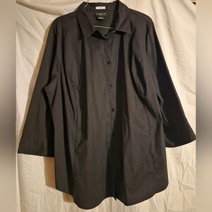 Liz Claiborne Women's Black Stretch Top